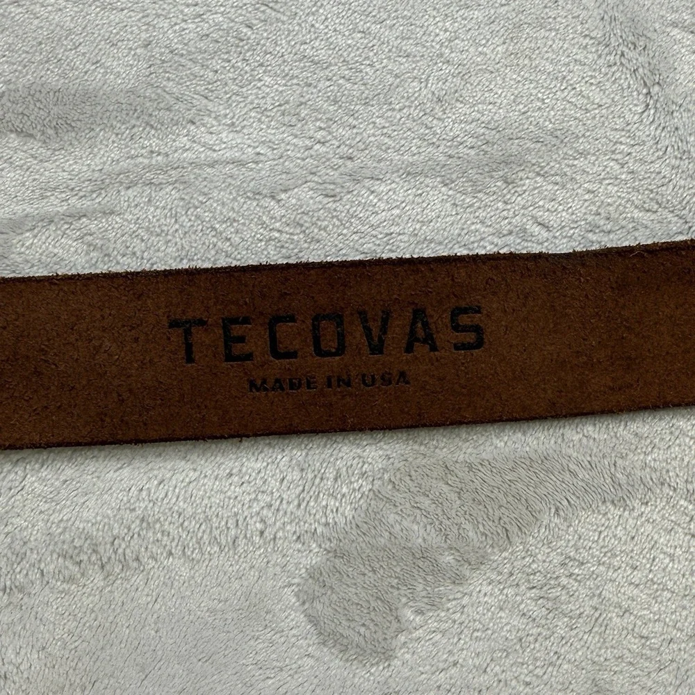 Tecovas Brown Leather Belt Strap Size 42 Made In USA Western Cowboy No Buckle